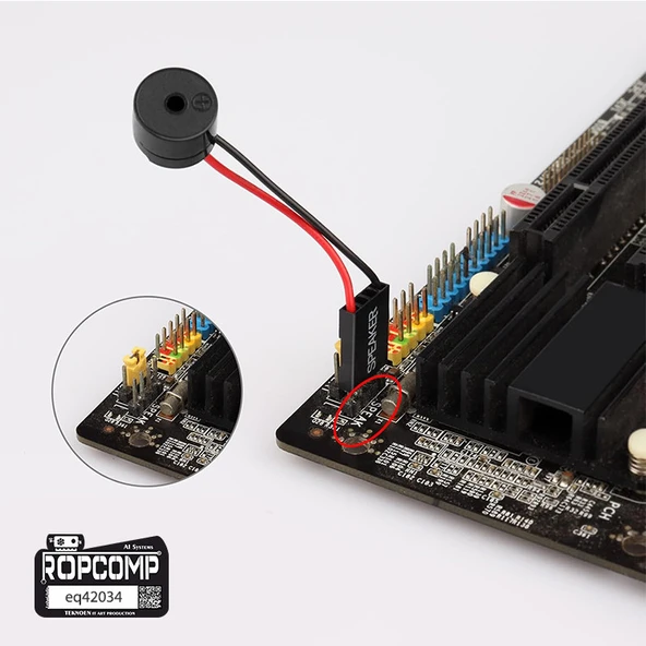 Ropcomp Anakart Uyumlu BIOS Buzzer 4 Pin - Resim 3