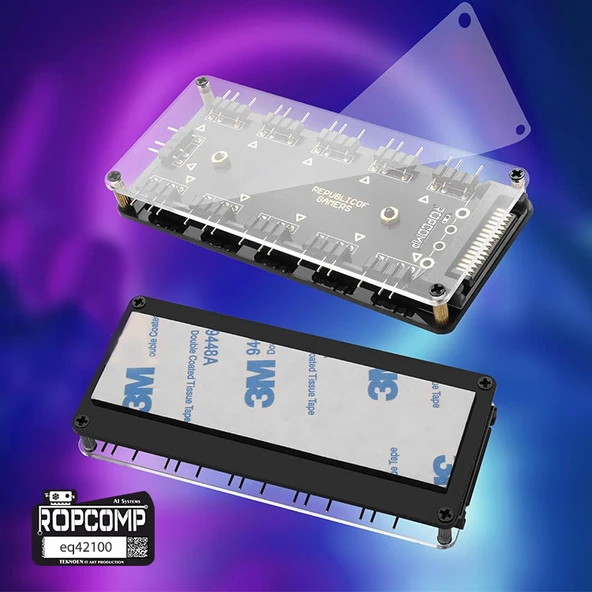 Ropcomp ARGB HUB 11 Port 5V 3-Pin ARGB ve Fan HUB - Resim 6