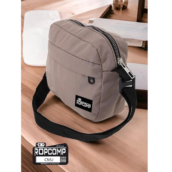 Ropcomp Harici HDD Taşıma Omuz Çantası Eko Geniş Bej - 5