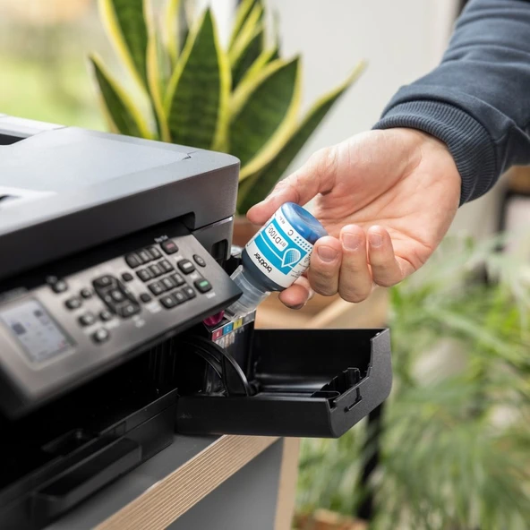 Brother BTD100C Cyan Orijinal Brother Mürekkep Şişesi - 5