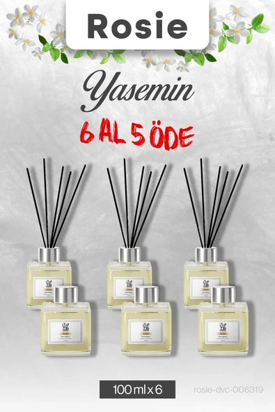 Yasemin 6 AL 5 ÖDE, Rosie Çubuklu Oda Kokusu 100 ml ürün görseli
