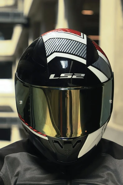 LS2 RAPID 2 RACE EXTRA BEYAZ-KIRMIZI KASK - 2