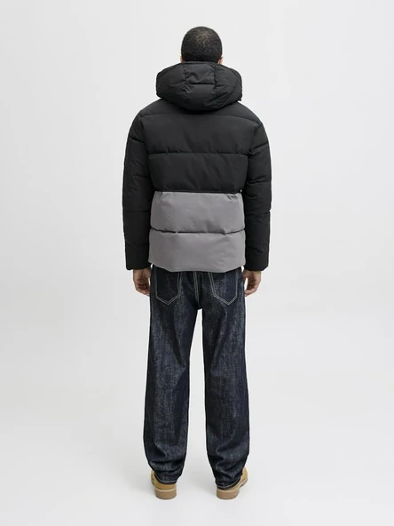 Jack Jones Owen Puffer Erkek Mont 12278792 - Resim 4