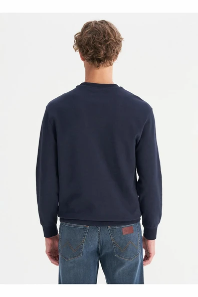 Wrangler Erkek Patch Logo Erkek Sweatshirt W2520255410 - Resim 5