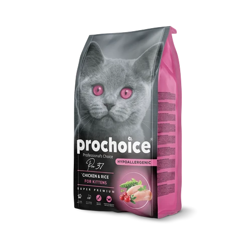 Prochoice Yavru Kediler İçin, Hipoalerjenik, Tavuk Etli Ve Pirinçli Kuru Mama 2 kg ürün görseli 1