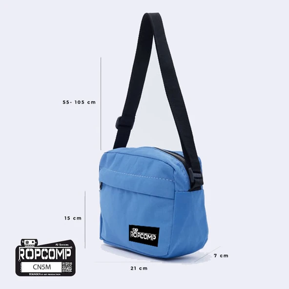 Ropcomp Harici HDD Taşıma Omuz Çantası Eko Geniş Mavi - 5