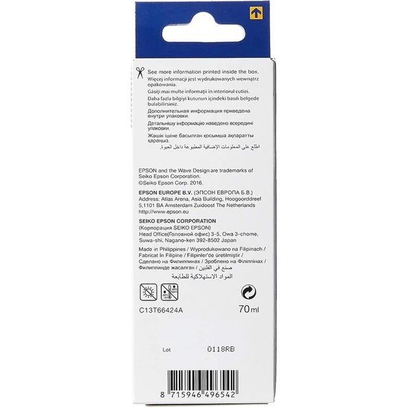 Epson T6642 Inkjet Mürekkep Kartuş - 3