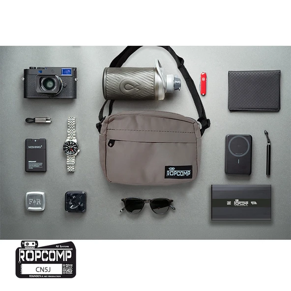 Ropcomp Harici HDD Taşıma Omuz Çantası Eko Geniş Bej - 2