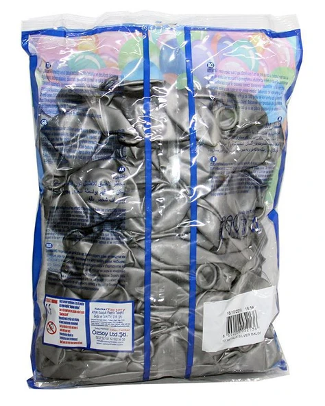 BALON METALİK GÜMÜŞ - Resim 2