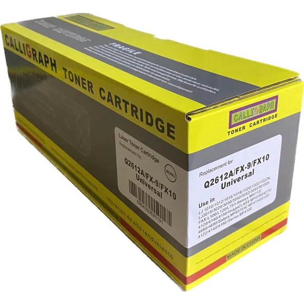 Calligraph Hp Q2612A Muadil Lazer Toner