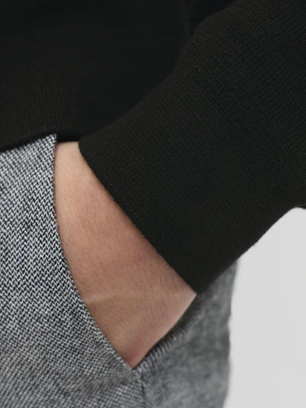 Jack Jones Blamılano Fermuarlı YakaRelax Fit Erkek Kazak 12259664 - 7