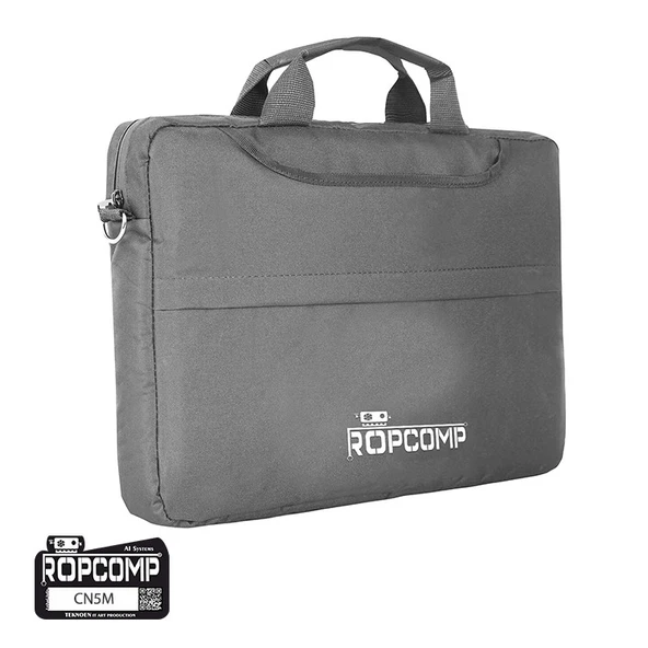 Ropcomp 15.6 Laptop Bilgisayar Çantası Suya Dayanıklı Siyah - Resim 5