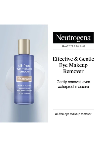 Neutrogena Yağsız Göz Makyajı Temizleyici 162ML - Resim 3