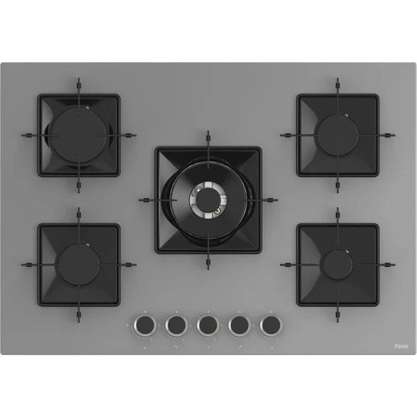 Ferre Flowart Florenz Essential Gri 3'lü Ankastre Set ( QBL63CPR-SS038-D088 ) - Resim 3