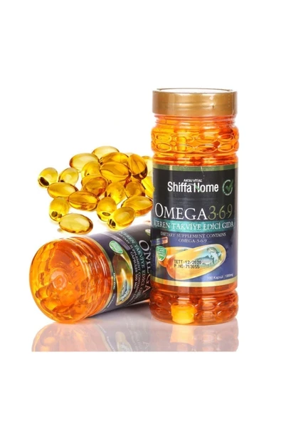SHİFFA HOME Omega 3-6-9 Balık Yağı Softjel 1000 Mg 100 Kapsül