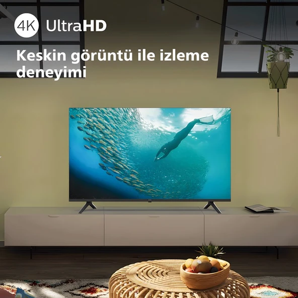 Philips 65PUS7009 4K Ultra HD 65" 165 Ekran Uydu Alıcılı Smart LED TV - 4
