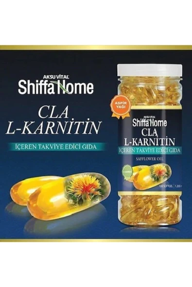 SHİFFA HOME 2 Adet Cla(aspir Yağı)-l-karnitin 1200 Mg 100 Softgel - 3