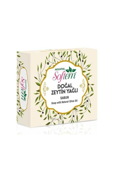 SOFTEM Doğal Zeytin Yağlı Sabun 130 Gr Aksu Vital Zeytinyağlı