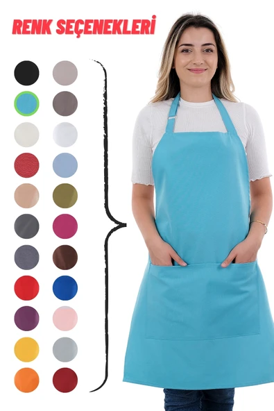 Simple ayar askılı mutfak önlüğü - 11