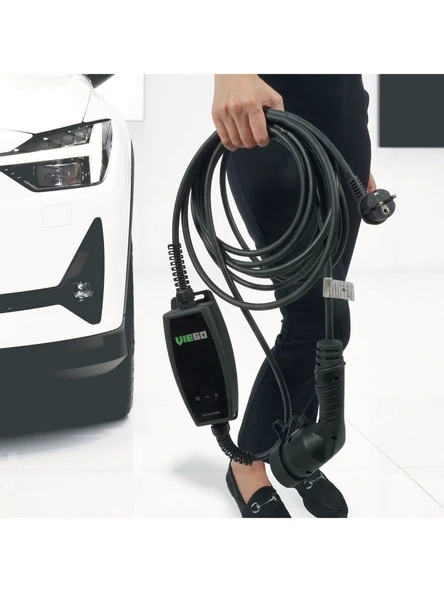 Viego Taşınabilir Elektrikli Araç Şarj Cihazı: 11/22KW Tip 2 16/32 Amper, Dönüştürücü Fiş Hediyeli 5 mt Şarj Kablosu, Cee 3 Fazlı Fiş - Resim 4
