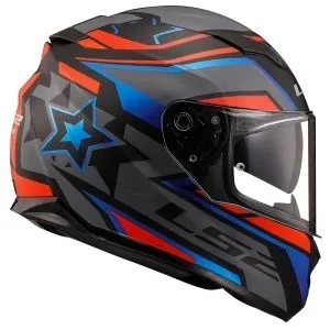 LS2 STREAM EVO FAST SIYAH KIRMIZI MAVI - Resim 3