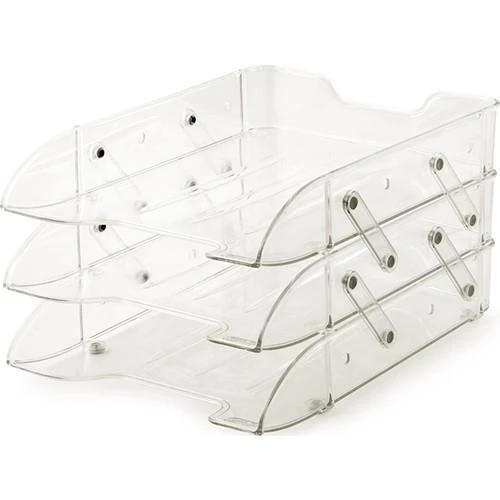 Mas Evrak Rafı Plastik Hareketli 3 LÜ Şeffaf 1803 ürün görseli