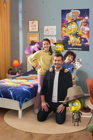 X Kral Şakir Devler Uyandı Tek Kişilik Nevresim Takımı - Resim 2