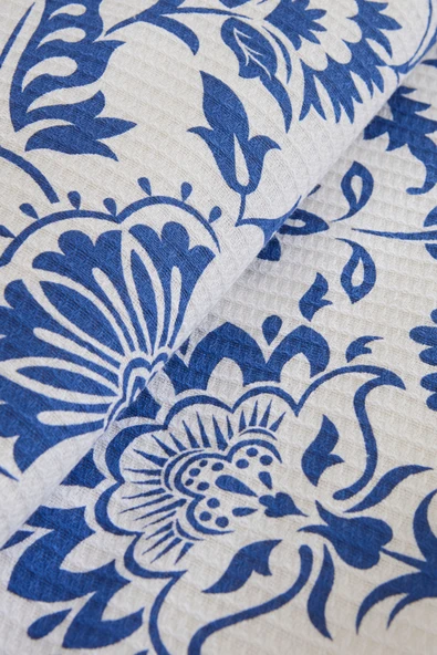 Sven %100 Pamuk Çift Kişilik Tek Pike Mavi ürün görseli