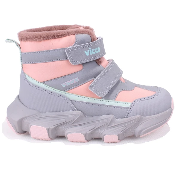 Vicco Fon 946F25K442 Pudra Ortopedik Günlük Kız Çocuk Spor Bot - 2