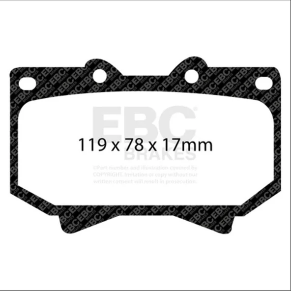 EBC Green Stuff LAND CRUİSER Fren Balatası DP61319 - Resim 2
