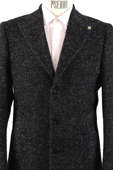 Erkek Slim Fit Kaban - Resim 4