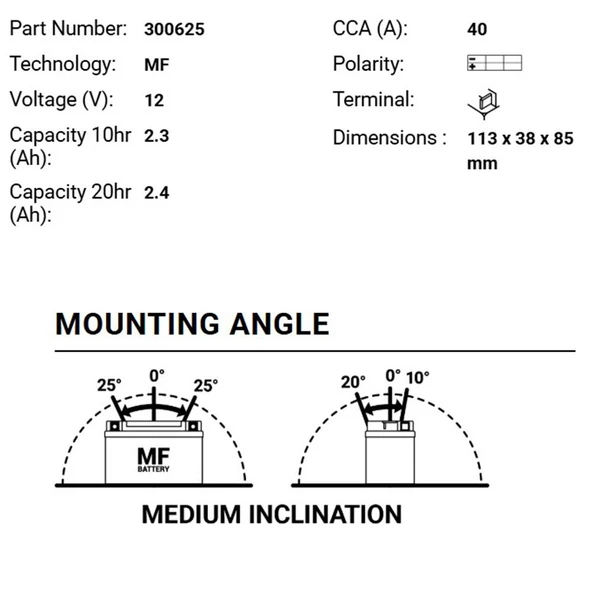 BS Battery BT4B-BS Motosiklet Aküsü Sulu MF 300625 - Resim 2