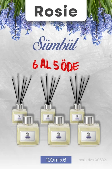 Sümbül 6 AL 5 ÖDE, Rosie Çubuklu Oda Kokusu 100 ml ürün görseli