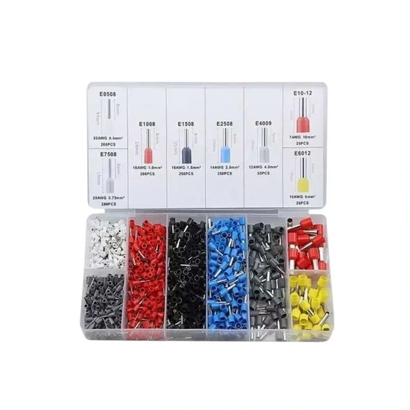 Kutulu Yüksük Seti 1200 Parça 8 Boy