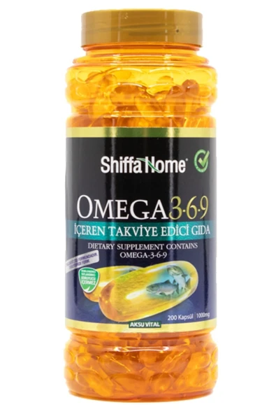 SHİFFA HOME Omega 3 6 9 1000mg 200 Kapsül