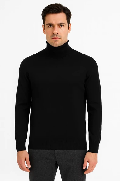 Huffa Erkek Slim Fit Boğazlı Erkek Triko-7430 - 3