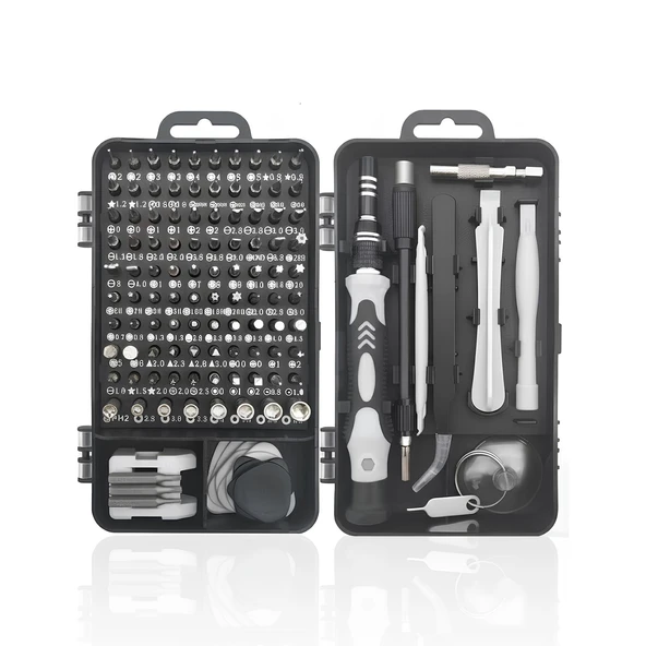 Profesyonel 115 Parça Tornavida Seti Telefon Tablet Elektronik Ürün Tamir Bakım Tornavida Seti ürün görseli