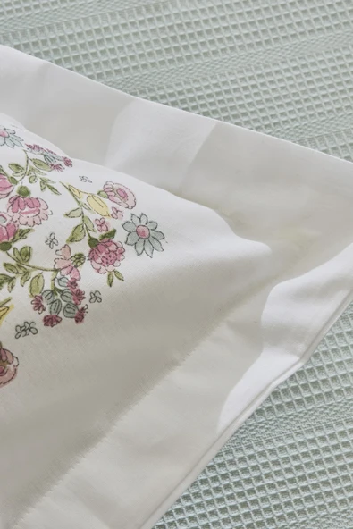 Roshell %100 Pamuk Çift Kişilik Pike Takımı Adaçayı ürün görseli