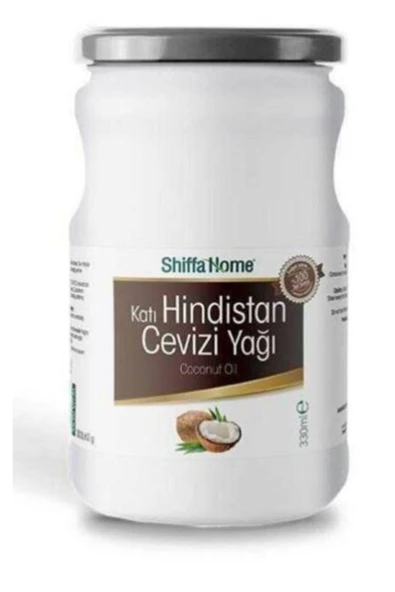SHİFFA HOME Sepetse Katı Hindistan Cevizi Yağı 330ml Soğuk Pres %100 Saf Sızma Katı Hindistan Cevizi Yağı