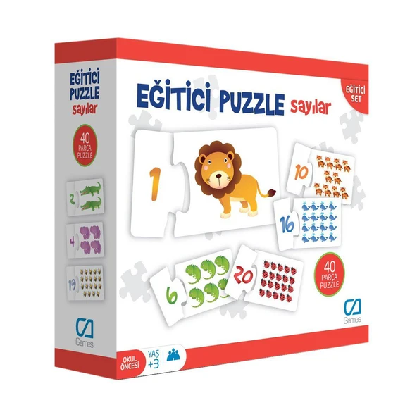 CA Games Hayvanlar 40 Parça Çocuk Puzzle - Resim 2