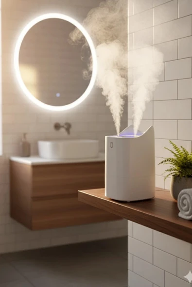 Blackbird K7 Beyaz Çift Spreyli Ultrasonik Sessiz Hava Nemlendirici ve Rgb Işıklı | 3L Kapasite - 5