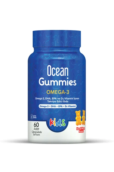 Orzax Ocean Gummies Omega 3 Kids - 60 Adet Çiğnenebilir Jel Form