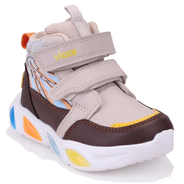 Vicco David 946P25K420 Bej Ortopedik Günlük Işıklı Erkek Çocuk Spor Bot ürün görseli