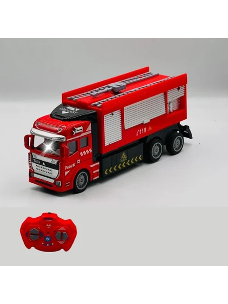 Pilli Kumandalı Oyuncak İtfaiye Kamyonu