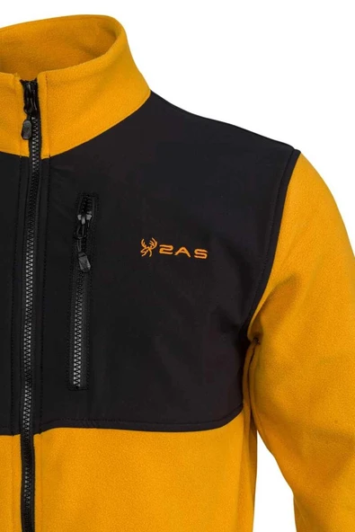 2AS Cliff Erkek Parçalı İnce Polar Sweatshirt Hardal - 2