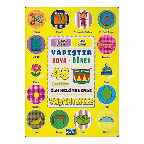 İlk Kelimelerle Yaşantımız - Yapıştır-Boya-Öğren ürün görseli