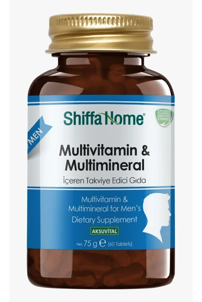 SHİFFA HOME Multivitamin Ve Multimineral - 60 Tablet - Erkek / Men