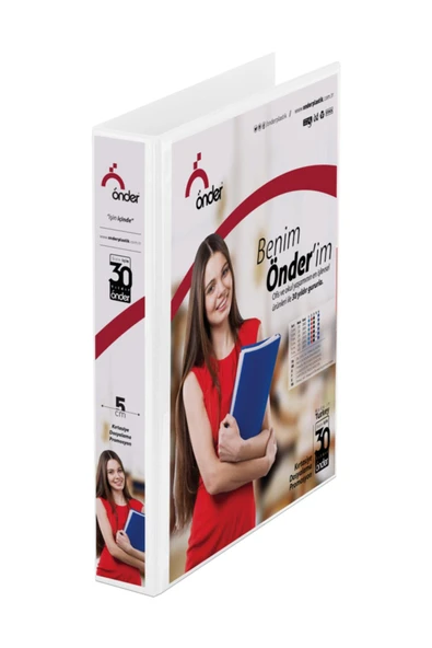 Önder Sunum Klasörü 2 Halkalı 30 MM A4 Beyaz 2003-5 ürün görseli