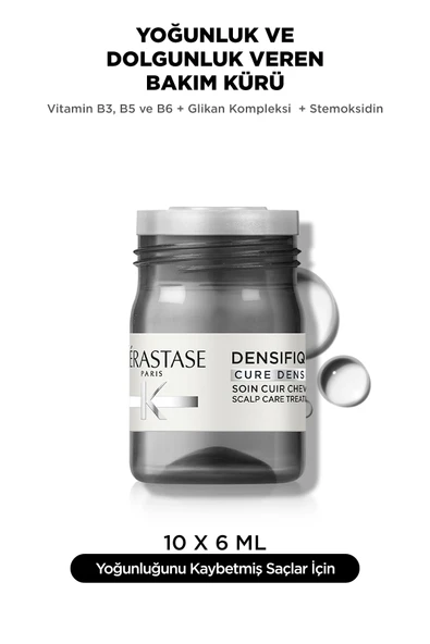 Kerastase Densifique Saç Yoğunluğu Ve Dolgunluğunu Artıran Kadınlar Için Saç Derisi Bakım Kürü 10*6ml - 2