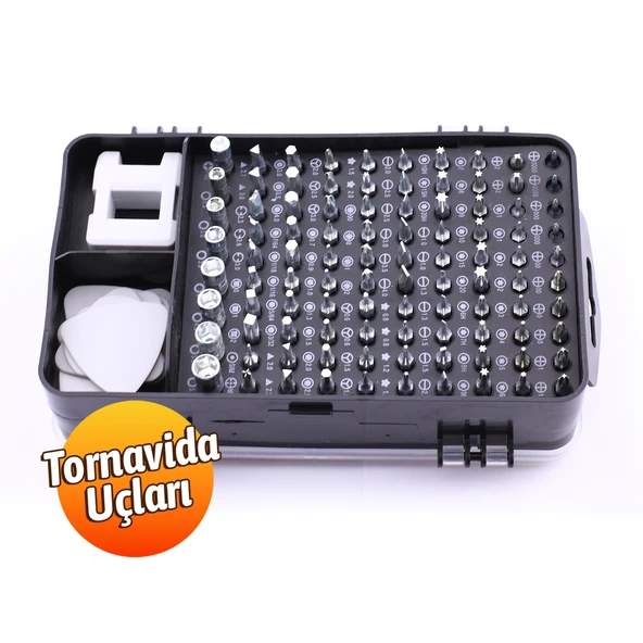 Profesyonel 115 Parça Tornavida Seti Telefon Tablet Elektronik Ürün Tamir Bakım Tornavida Seti - Resim 5